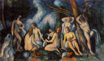 Große Badegäste Paul Cezanne Ölgemälde